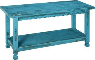 Alaterre ACCA03BA Rustic Cottage Bench with 1 Shelf