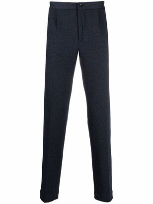 Elasticated-Waist Cotton Tailored Trousers