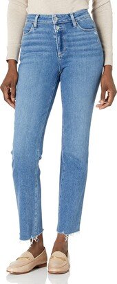 Women's Cindy Double Button raw Hem high Rise Skinny in neelah Distressed