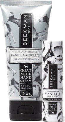 Vanilla Absolute Goat Milk Hand Cream & Lip Balm Duo