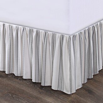 Prescott Stripe Ruffled Bed Skirt