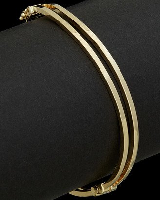 14K Wave Hinged Bangle