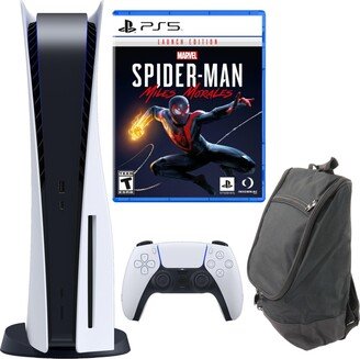 PlayStation 5 Core Console with Miles Morales Game and Carry Bag