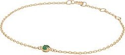 Dainty Emerald Luxe Bracelet in Metallic Gold