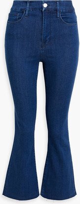 Le Super High cropped high-rise bootcut jeans