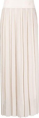 Box-Pleat Midi-Skirt