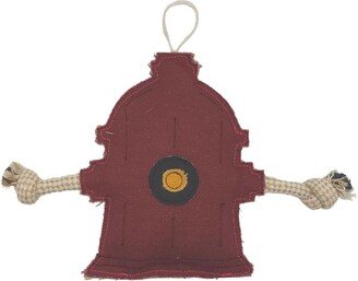 Jojo Modern Pets Eco-friendly Fire Hydrant Canvas And Jute Dog Chew Toy