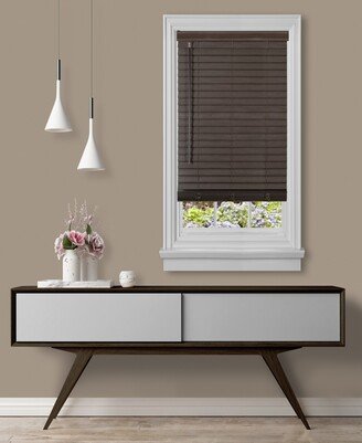 Cordless Gii Madera Falsa 2 Faux Wood Plantation Blind, 23x64