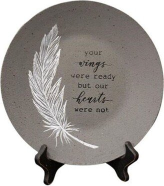 Your Wings Were Ready Plate - W- 1.00 in. L- 9.75 in.