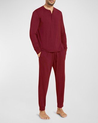 Men's Henry Long-Sleeve Pajama Set