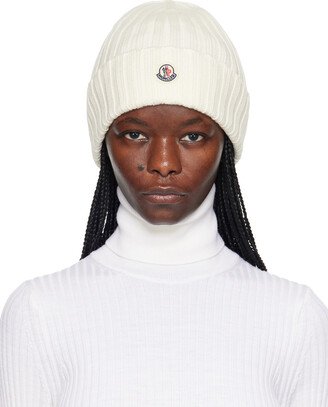 White Patch Beanie