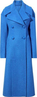 Double-Breasted Wool Coat-BR