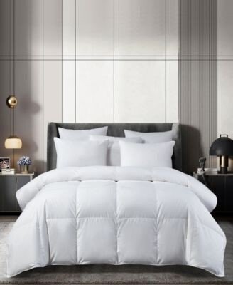 Freshloft White Down Feather 300 Thread Count Sateen Comforters