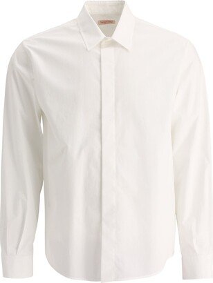 Buttoned Long-Sleeved Shirt-AZ