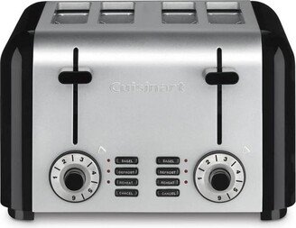 CPT-340P1 4 Slice Toast & Bagels Compact Toaster Stainless Steel/Black- Certified Refurbished