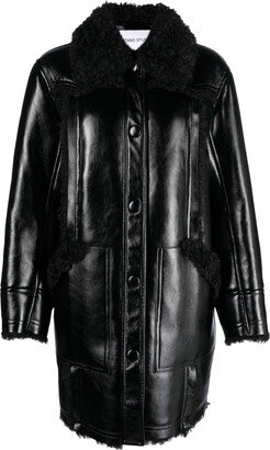 Ramona faux-leather coat