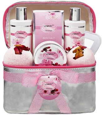 Lovery Cherry Blossom Body Care 8 Piece Gift Set