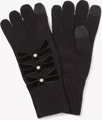 Velvet Bow Gloves