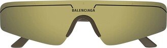 Balenciaga Eyewear Ski Rectangular Frame Sunglasses