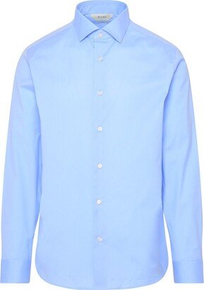 Buttoned Long-Sleeved Shirt-CN