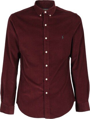 Pony Embroidered Buttoned Shirt-AM