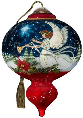 Ne'Qwa Art 7221107 Sing Alleluia Hand-Painted Blown Glass Ornament