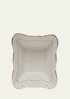 Golden Edge Small Square Dish-AA