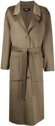 Single-Breasted Belted Coat