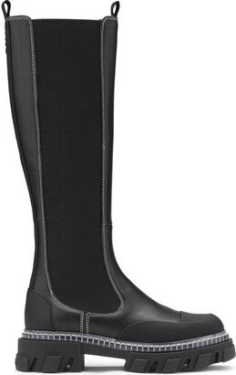 Cleated High Chelsea Boots-AA