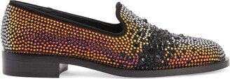 Matildha crystal-embellished loafers