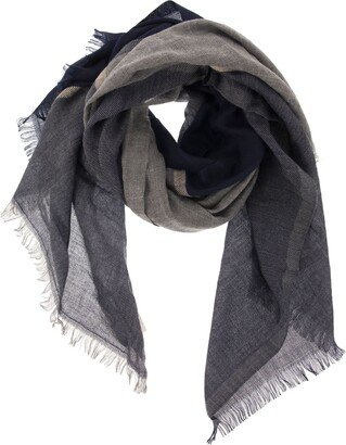 Colorblock Cashmere And Silk Scarf