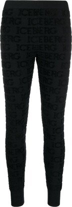 Logo-Appliqué Tonal-Design Leggings