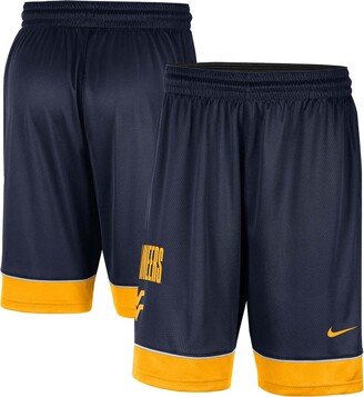 Men's Navy West Virginia Mountaineers Fast Break Performance Shorts