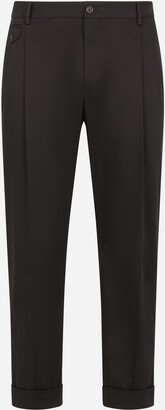 Stretch cotton pants