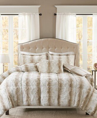 Zuri Faux-Fur 4-Pc. Comforter Set, Full/Queen