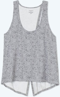 The Convertible Split Back Tank - Modern Snake in Smoke