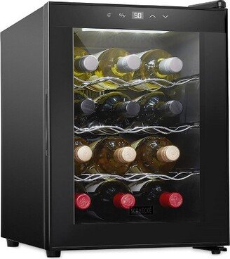 Schmecke 12 Bottle Thermoelectric Wine Cooler Fridge Mini Refrigerator