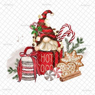 Christmas Gnome Clear Laser Printed Waterslide Image, Tumbler Supplies, Waterslide Decals, Gnome Cute Gnome, Christmas Gnomes