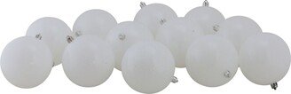 Northlight 12 Count Winter Shatterproof Shiny Christmas Ball Ornaments