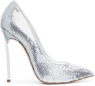 Sequin-Embellished Pumps