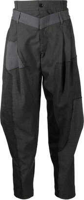 Layered-Design Tapered Trousers