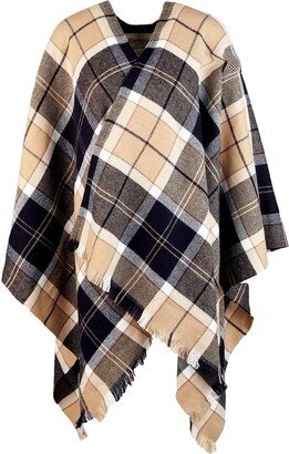 Tartan Fringed Edge Shawl-AC