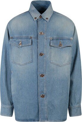 Button-Up Oversized Denim Jacket