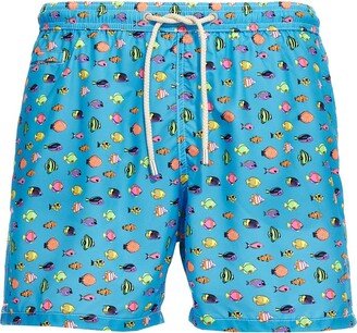 Motif Printed Swim Trunks