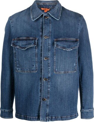 Button-Fastening Denim Jacket