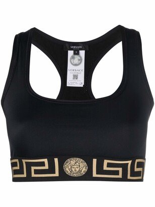 La Greca cropped sports bra