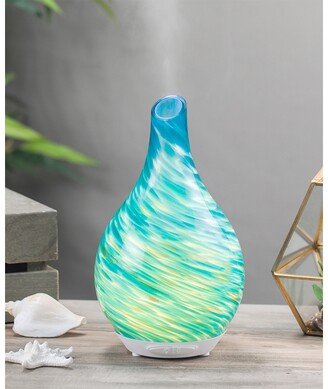 Seascape Glass Ultrasonic Essential Oil Aromatherapy Diffuser - Blue/green