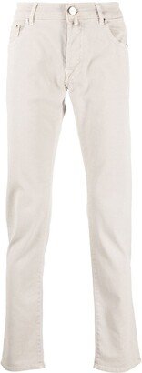 Logo-Embroidered Slim-Fit Trousers