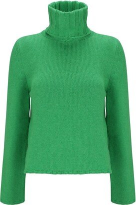 Long Sleeved Turtleneck Knitted Jumper