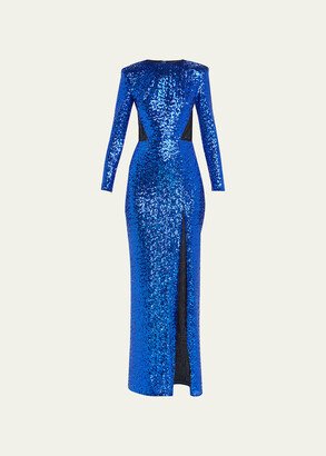 Amara Cutout Sequin Gown